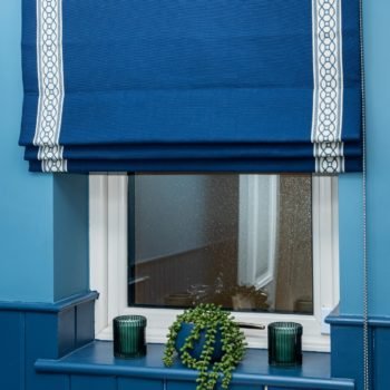 Roman Blinds are the perfect decorative piece that will soften the look of a bathroom.