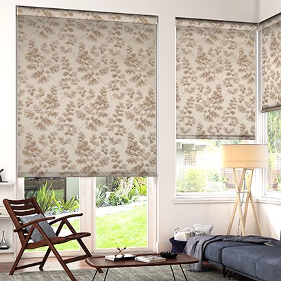 CUSTOM MADE DIGITALLY LEAVES PRINTED BLINDS BY DUBAI BLINDS-UPTO 30% OFF